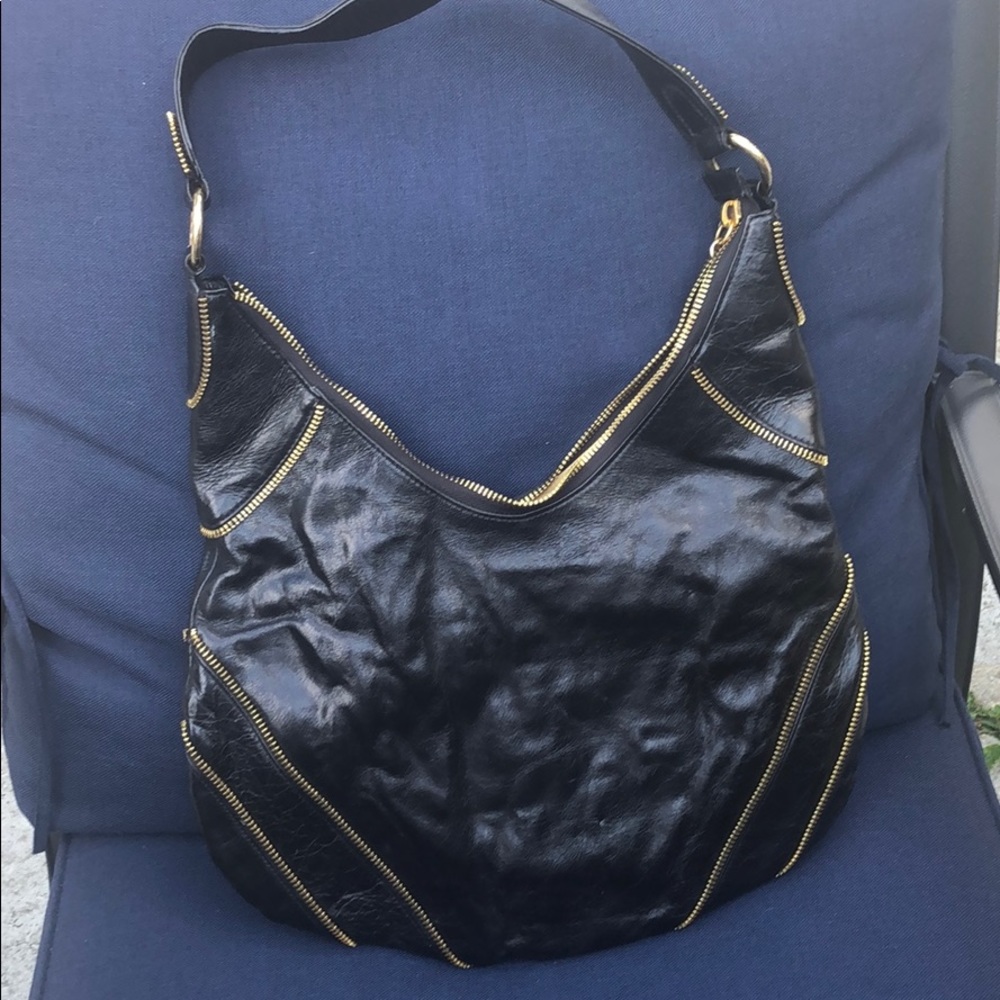 Handmade black purse